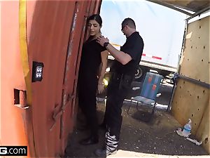 poke the Cops Latina doll caught sucking a cops pecker